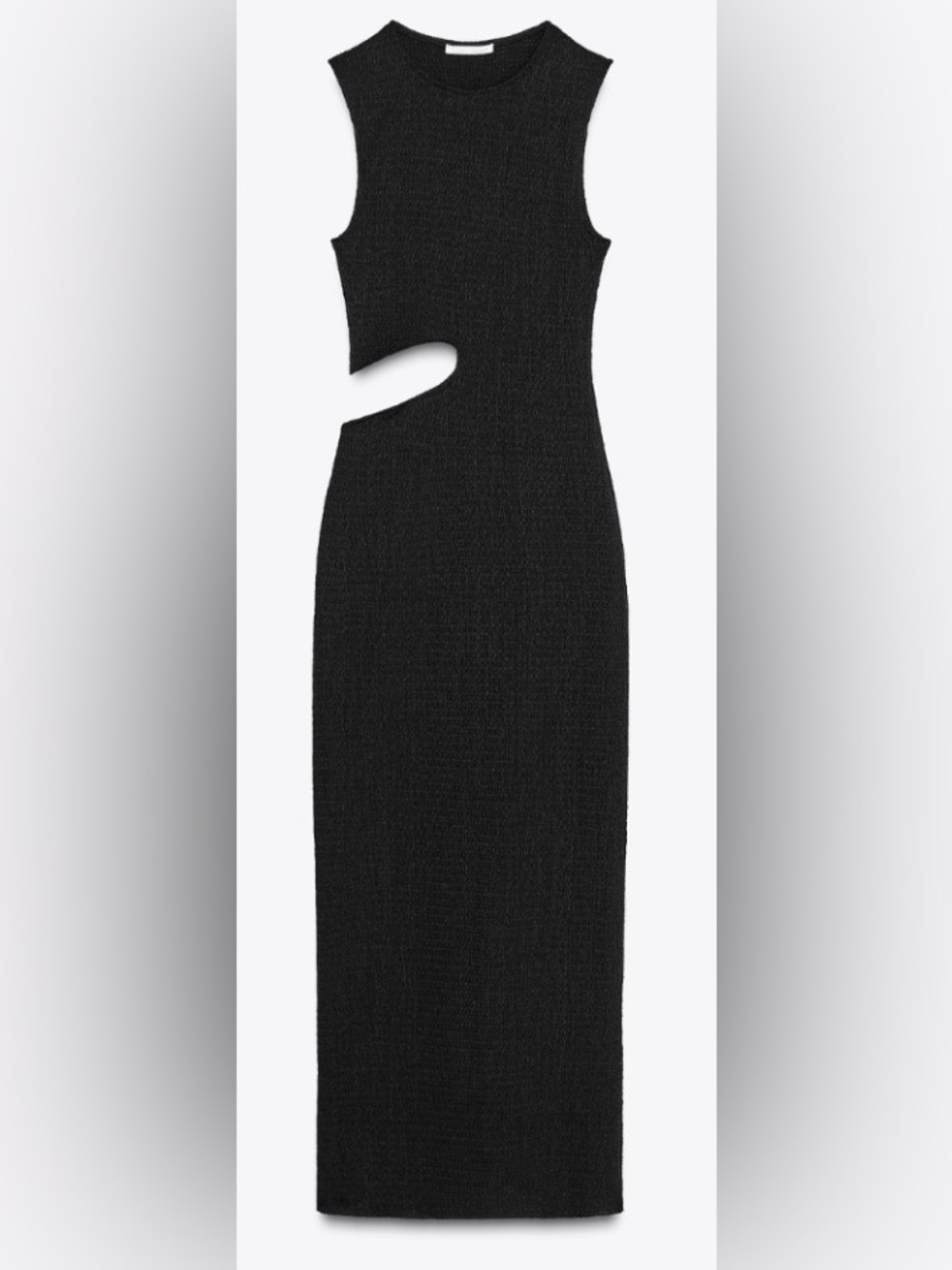 Zara Black Cutout Pencil long dress
